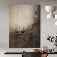 Load image into Gallery viewer, “Concrete Tales” – Textured gray, brown with cracked surfaces DTP355
