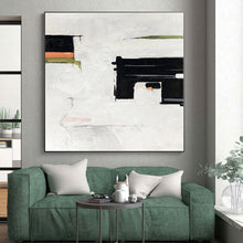 Load image into Gallery viewer, Large - Format Minimalist Black - White Abstract 1 Acrylic for Contemporary Office & Monochrome Bedroom LargeART0327