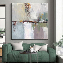 Load image into Gallery viewer, Oversized Reflective Abstract Landscape Art for Lakeside Home & Relaxation Lounge LargeART0403