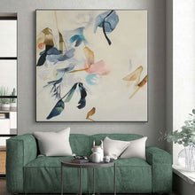 Load image into Gallery viewer, Large - Format Pastel Floral Abstract Art for Nursery & Feminine Boudoir LargeART0456