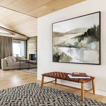 Load image into Gallery viewer, Abstract Landscape Painting for Rustic Cottage & Nature - Inspired Office DKH238
