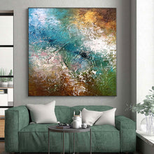 Load image into Gallery viewer, Hand - painted Massive Multi - Colored Textured Abstract Acrylic Art for Artistic Studios LargeART0007