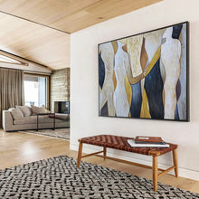 Load image into Gallery viewer, Abstract Figurative Painting on Canvas - “Shapes in Harmony” DKH731