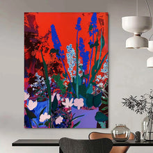 Load image into Gallery viewer, “Bold Color - Contrast Flower Garden” – Vibrant Floral Painting with Striking Color Choices DTP100