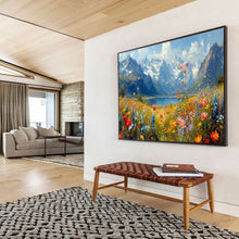 Load image into Gallery viewer, Mountain Meadow Abstract Painting for Nature - Inspired Office & Outdoor - Lover’s Bedroom DKH256