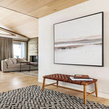 Load image into Gallery viewer, Minimalist Stripes “Quiet Horizons” Painting on Canvas, Understated Art DKH915