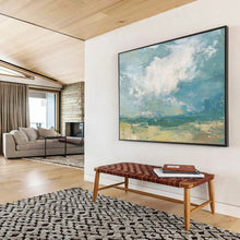 Load image into Gallery viewer, Hand - painted Impressionistic Landscape Acrylic Art for Relaxing Sunroom Decor LargeART1664