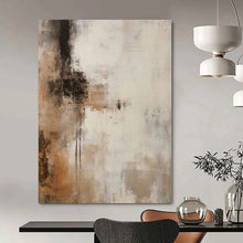 Load image into Gallery viewer, Neutral Abstract Textures Abstract Canvas Painting, Great for Minimalist Living Room & Calm Office LargeART1203