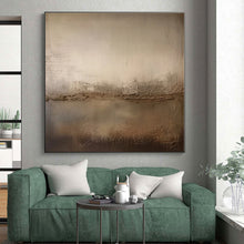 Load image into Gallery viewer, Textured Neutral Divide Acrylic Art - Suited for Industrial - chic Restaurant & Rustic Home Library LargeART0573