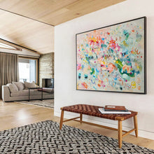 Load image into Gallery viewer, Whimsical Color Explosion Abstract Art for Trendy Teen Room & Creative Studio DKH059