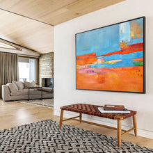 Load image into Gallery viewer, Bold Color - Striped Abstract Painting On Canvas DKH408