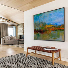 Load image into Gallery viewer, Colorful Abstract Landscape Painting On Canvas DKH390