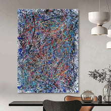 Load image into Gallery viewer, Colorful Drip Abstract Canvas Painting, Suited for Creative Studio & Vibrant Café LargeART1316