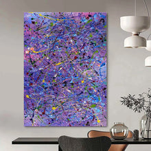 Load image into Gallery viewer, Purple Drip Abstract Canvas Painting, Great for Eclectic Living Room & Creative Boutique LargeART1321