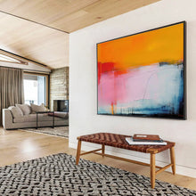 Load image into Gallery viewer, Sunset - Inspired Abstract Canvas Painting DKH499