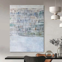 Load image into Gallery viewer, “Color - Infused Waves: Bohemian Abstract” Abstract Painting on Canvas, Eclectic Living Room Decor DKH1043