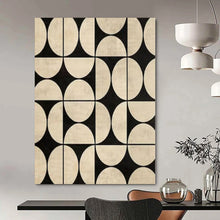Load image into Gallery viewer, Geometric Circle and Square Pattern Acrylic Art, Great for Mid - Century Modern Home & Stylish Retail Display LargeART1082