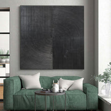 Load image into Gallery viewer, Black Linear Abstraction Art for Modern Office Lobby & Industrial - Style Home LargeART0904