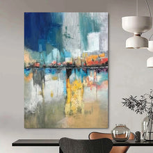 Load image into Gallery viewer, Cityscape Abstract Art, Fit for Urban Apartment & Modern Gallery LargeART2331