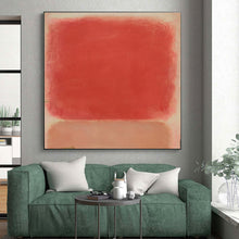 Load image into Gallery viewer, Soft Red Rectangles Art for Minimalist Bedroom & Calming Yoga Studio LargeART0895