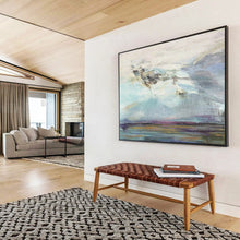 Load image into Gallery viewer, Dreamy Sky Abstract Painting for Poetry Corner & Minimalist Nursery DKH196