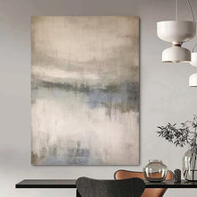 Load image into Gallery viewer, “Soft Grey Abstract Landscape” - Impressionistic Mood Art on Canvas DKH1667