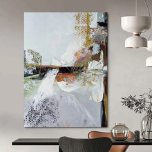 Load image into Gallery viewer, “Complex Impressions” – Layered Gray Abstract Acrylic with Textural Depth DTP047