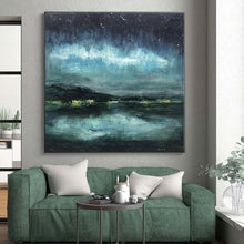 Load image into Gallery viewer, Oversized Starry Night Aurora Acrylic Art for Bedroom & Home Theater LargeART0417
