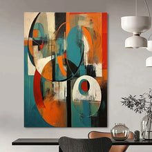 Load image into Gallery viewer, Colorful Geometric Abstract Canvas Painting, Perfect for Playful Kids’ Room & Modern Art Gallery LargeART1259