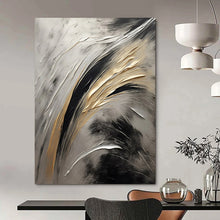 Load image into Gallery viewer, “Textured Silver and Gold Abstract” – Tactile Abstract with Metallic Accents DTP126
