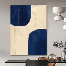 Load image into Gallery viewer, Deep - Blue Shaped Abstract Acrylic Art, Great for Sophisticated Library & Modern Office Lounge LargeART1062