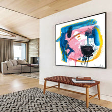 Load image into Gallery viewer, Colorful Abstract Face - Like Composition Abstract acrylic painting DLZ117