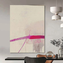 Load image into Gallery viewer, Subtle Pink Stroke Acrylic Art, Perfect for Bedroom & Reading Nook LargeART1045