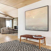 Load image into Gallery viewer, Hand - painted Sunset Sea & Sky Acrylic Art for Romantic Dining Room Decor LargeART1669
