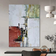 Load image into Gallery viewer, Urban Fragments - Red and Gray Abstract Acrylic, Fit for Industrial - Style Lofts and City - Themed Restaurants DTP039