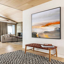 Load image into Gallery viewer, Soft - Toned Abstract Landscape Painting On Canvas DKH382