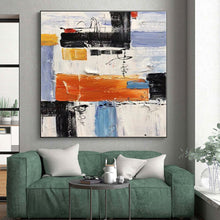Load image into Gallery viewer, Large - Scale Vibrant Abstract Composition Acrylic Art for Game Room & Art Café LargeART0412