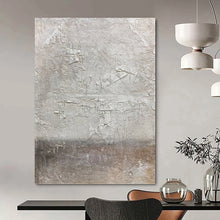 Load image into Gallery viewer, “Textured Grey Abstraction” - Rustic Abstract Art on Canvas DKH1491
