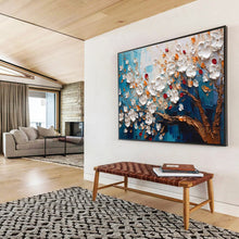 Load image into Gallery viewer, Textured Tree “Blossom Burst” Painting on Canvas, Dynamic Floral Art DKH888