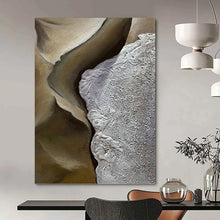 Load image into Gallery viewer, “Earth - Tone Textured Abstract” Abstract Painting on Canvas, Nature - Inspired Decor DKH987