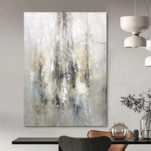 Load image into Gallery viewer, Neutral Modern Abstract Art for Minimalist Bedroom & Serene Meditation Space LargeART0930