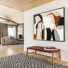 Load image into Gallery viewer, Abstract Painting on Canvas: Soft - Toned Organic Shapes - “Gentle Forms” DKH581