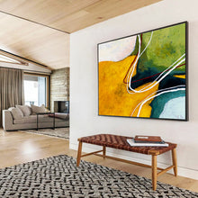 Load image into Gallery viewer, Color - Swirl Geometric Abstract Painting on Canvas DKH551