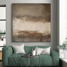 Load image into Gallery viewer, Weathered Neutral Abstract Art – Great for Rustic Farmhouse Entryway & Timeless Art Gallery LargeART0712