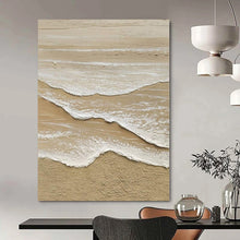 Load image into Gallery viewer, Layered Beach Wave Art, Nice for Coastal - Themed Nursery & Relaxing Spa LargeART1088