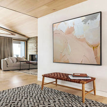 Load image into Gallery viewer, Blush - Toned Textured Abstract Painting for Bridal Suite & Calm Reading Nook DKH186