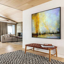 Load image into Gallery viewer, Golden Sunset Landscape - Relaxing Living Room Art LargeART1586