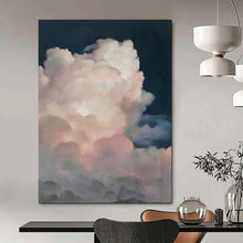 Load image into Gallery viewer, Soft Pink & Purple Cloud Abstract, Suited for Feminine Boudoir & Relaxing Sunroom LargeART1975