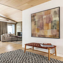 Load image into Gallery viewer, Soft Color Blocks Abstract Painting for Calm Nursery & Serene Yoga Room DKH147