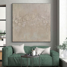 Load image into Gallery viewer, Minimalist Textured Beige Acrylic Art - Suited for Scandinavian - inspired Hallway & Minimalist Gallery LargeART0579
